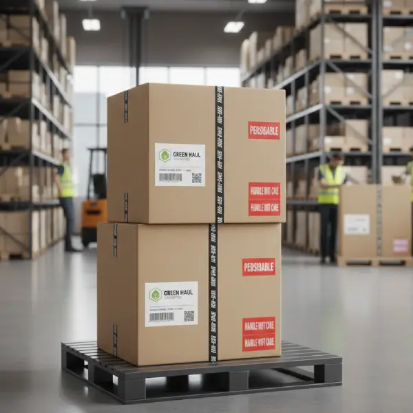 High strength corrugated shipping boxes for warehouse stacking