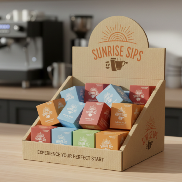 Printed display carton box with high visibility branding