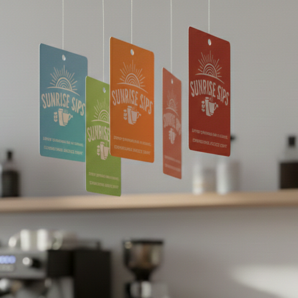 Retail promotional dangler design for product marketing