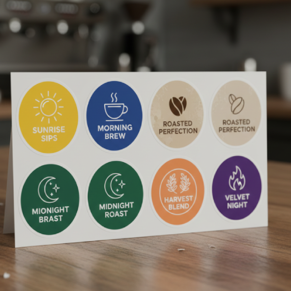 Custom sticker printing - branding label