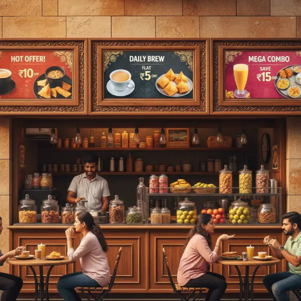High-quality retail display board printing example